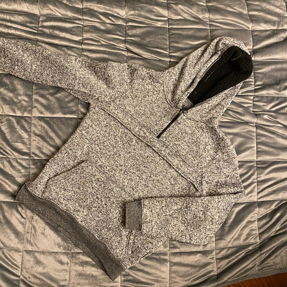 Grey Sherpa hoodie